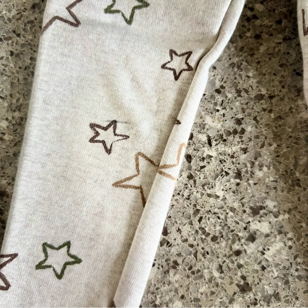 GAP Kids Cream Star Leggings Size XS